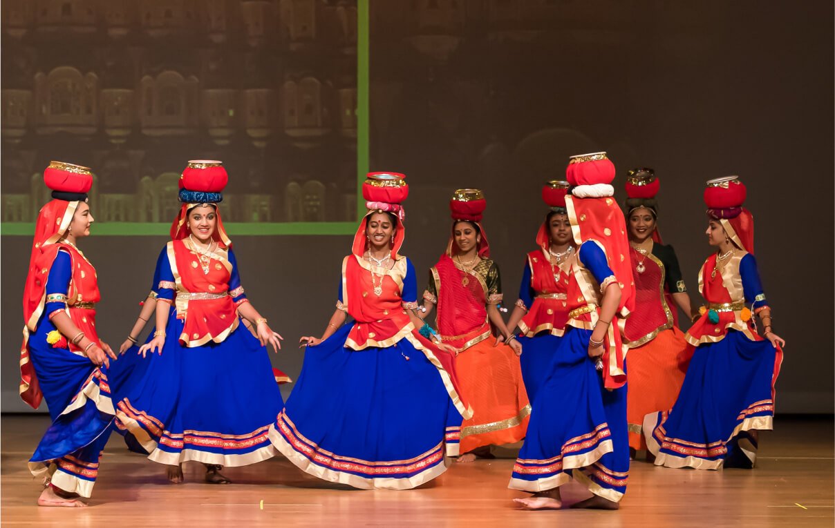 NSDA students performing Chari folk dance of Rajasthan.