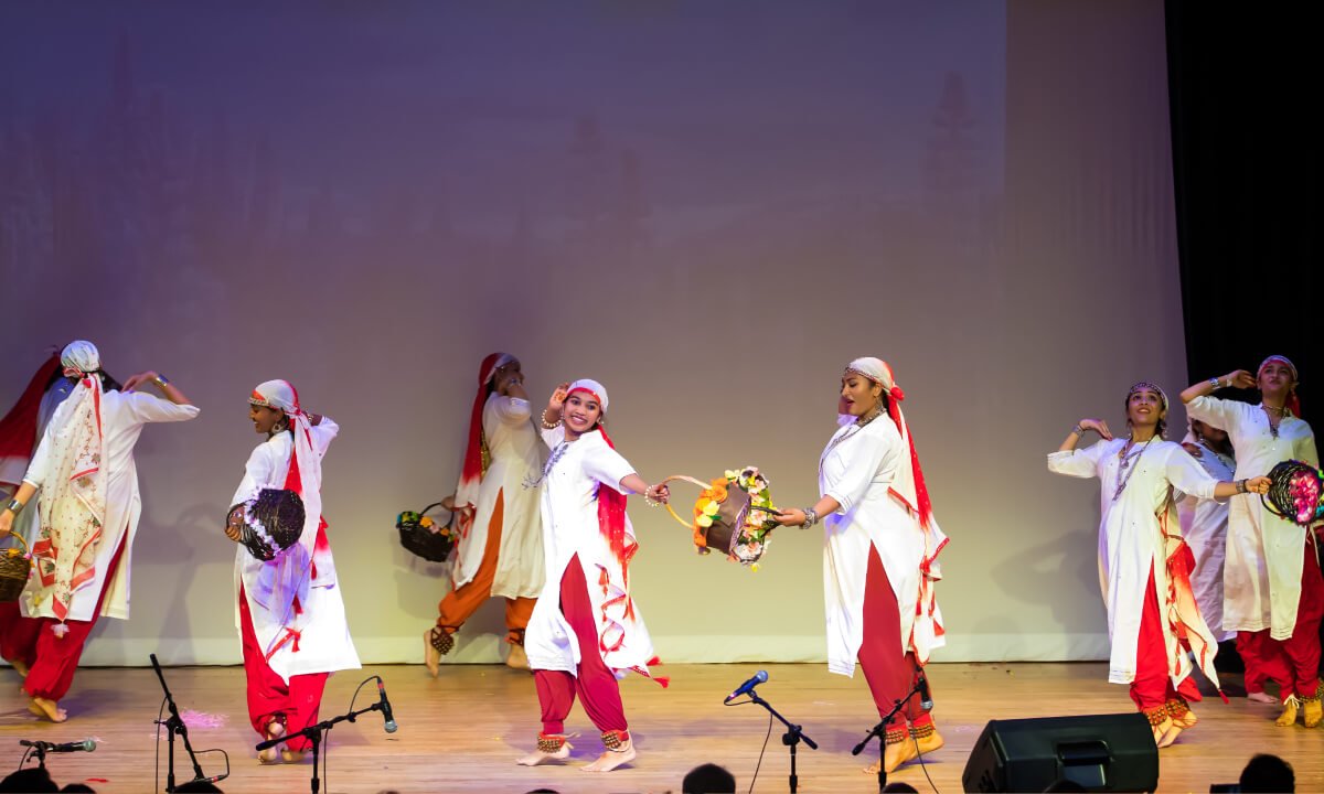 NSDA students performing Rouf folk dance of Kashmir.
