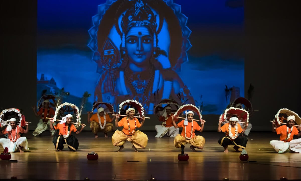  NSDA students performing Kavadi folk dance of Tamilnadu.