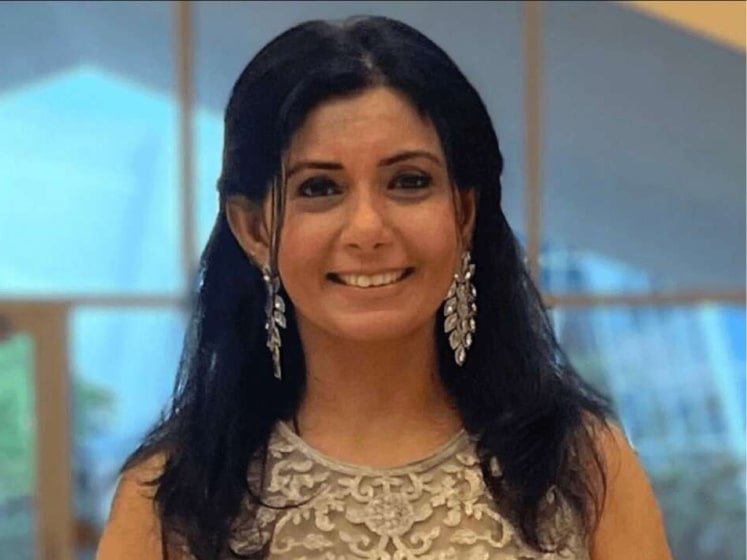 A close-up profile picture of Vandita Parikh for an interview.